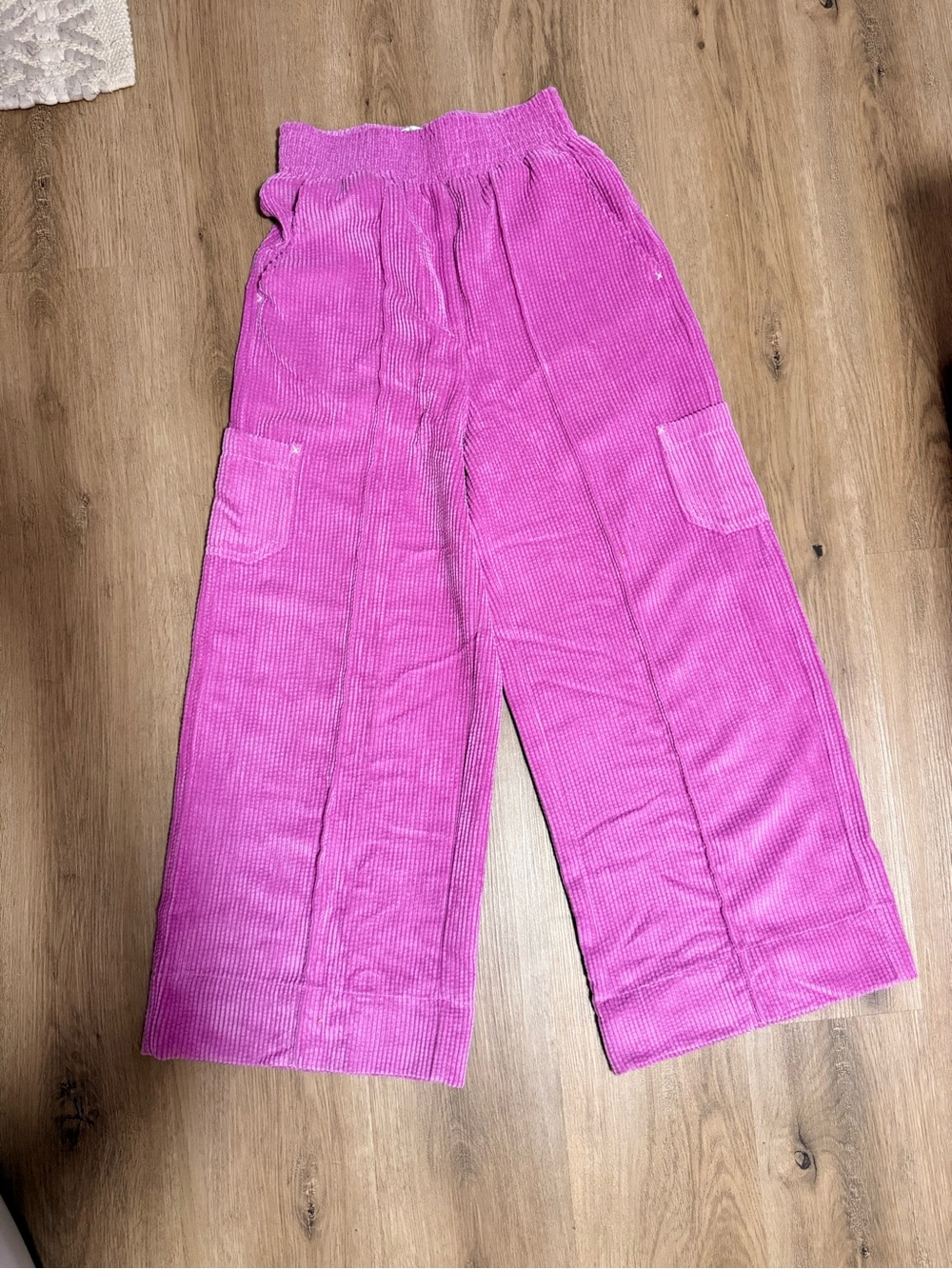 Corduroy Wide-Leg Pants
